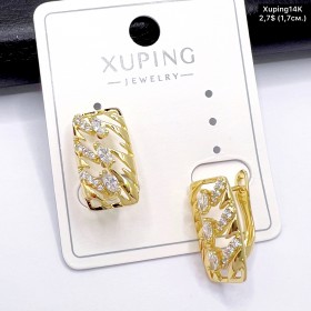 Сережки Xuping14К 10745 ( 1.7 см.)